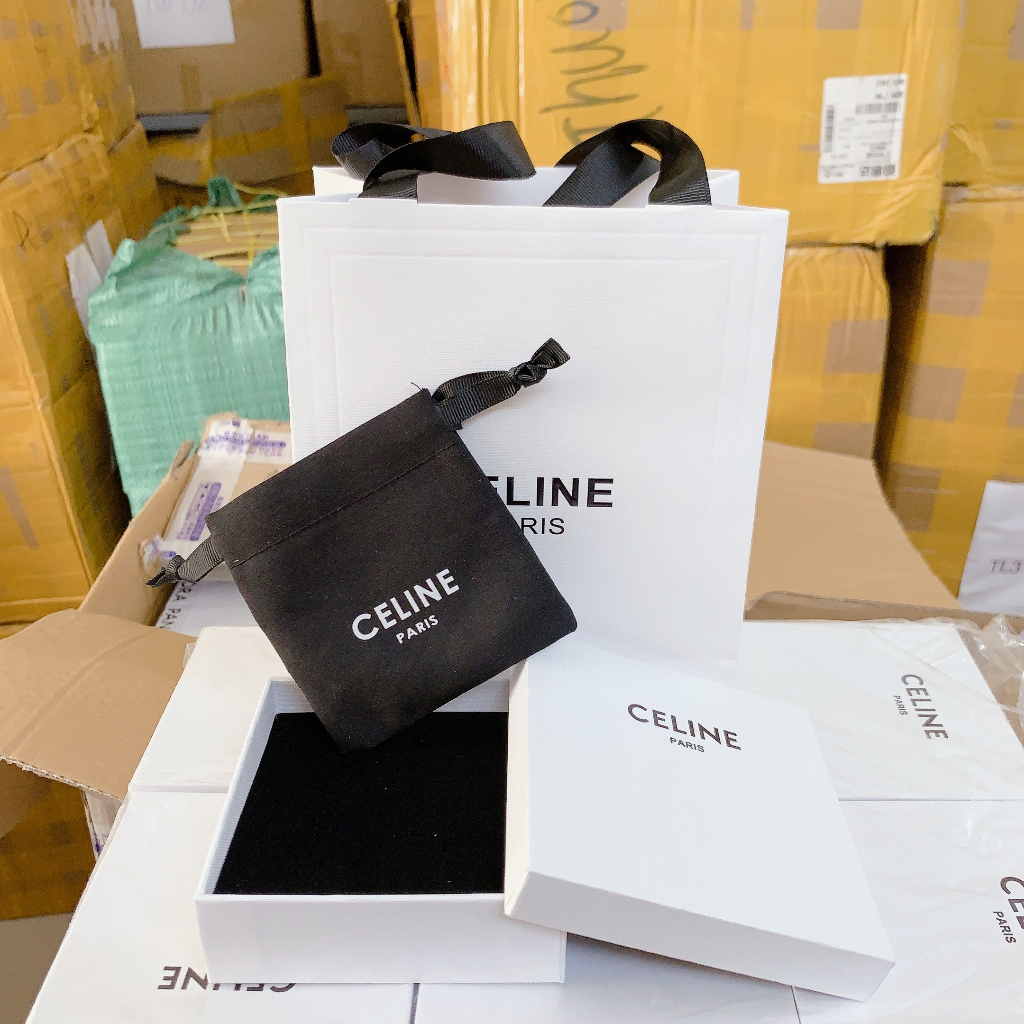 Bộ túi hộp đựng Quà tặng Celine Fullset - Chuẩn hãng