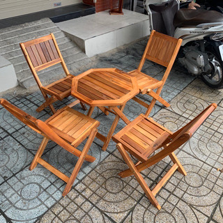 Bàn,ghế gỗ xếp Mini giá rẻ