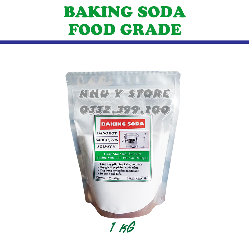Combo acid citric và baking soda phụ gia thực phẩm mỗi loại 1 kg