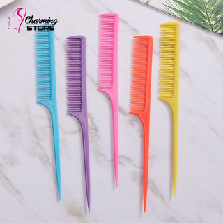Lược rẽ ngôi chia tóc đuôi nhọn nhiều màu, lược nhựa chải tóc tạo kiểu tóc, kích thước 21.5 x 2.5 cm