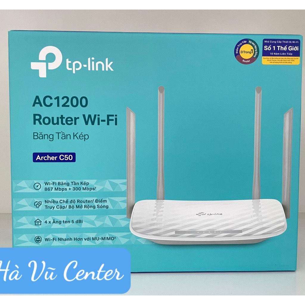 THIẾT BỊ ĐỊNH TUYẾN TP- LINK 2,4GHZ/5GHZ- ARCHER C50