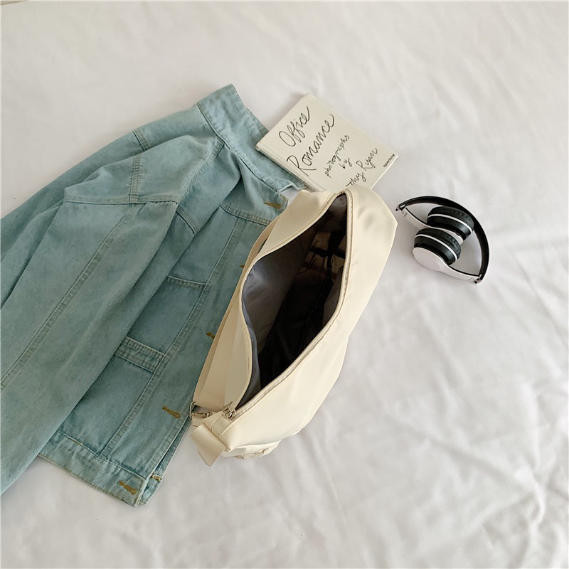 Túi xách đeo chéo vai vải Nylon sức chứa lớn phong cách thời trang Hàn Quốc cho nam nữ hot trend