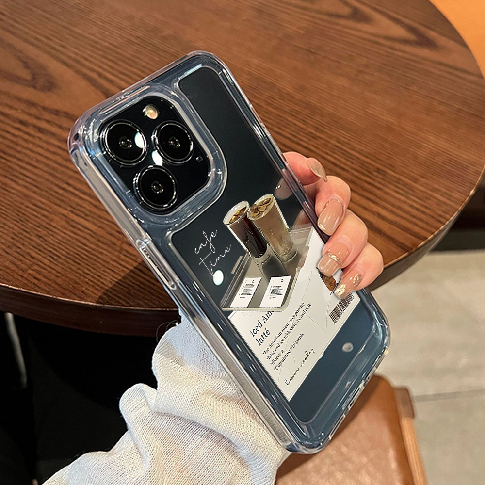 Ốp Điện Thoại Trong Suốt nhựa cứng Café Time capuchino iphone 14promax 15 11 13 12 6 6s 7Plus 8 X XS Max sd1551