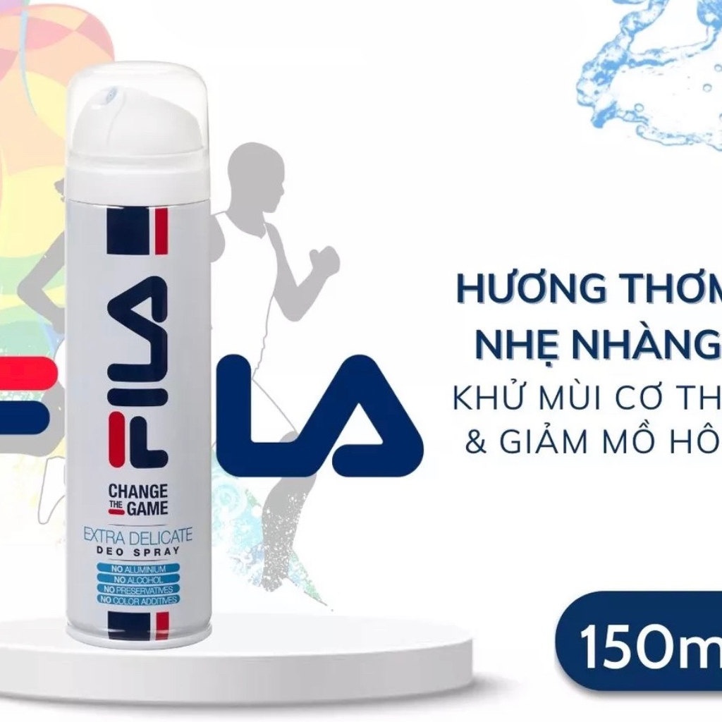 Xịt Khử Mùi Cơ Thể Nam Nữ Toàn Thân, Giảm Tiết Mồ Hôi FILA 150ml