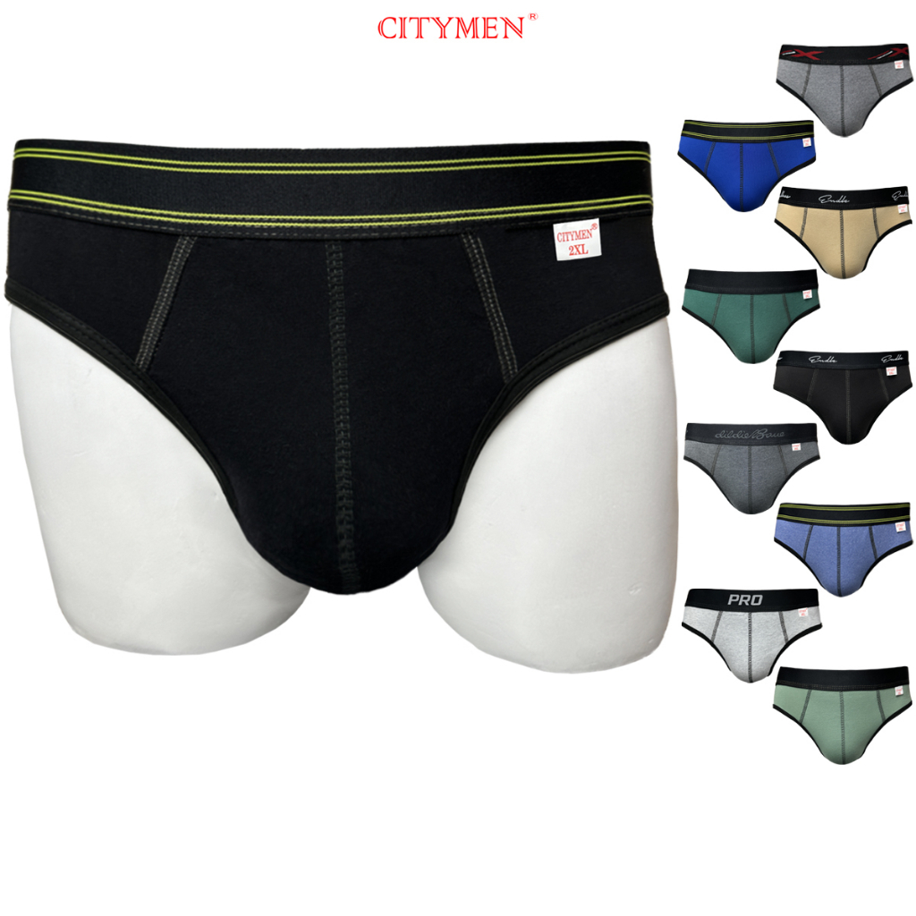 Combo 10 Quần Lót Nam Nhiều Lưng Vải Cotton 2 Chiều Hiệu CITYMEN, Màu Ngẫu Nhiên, Sịp Nam - CTSP-MULTI2C