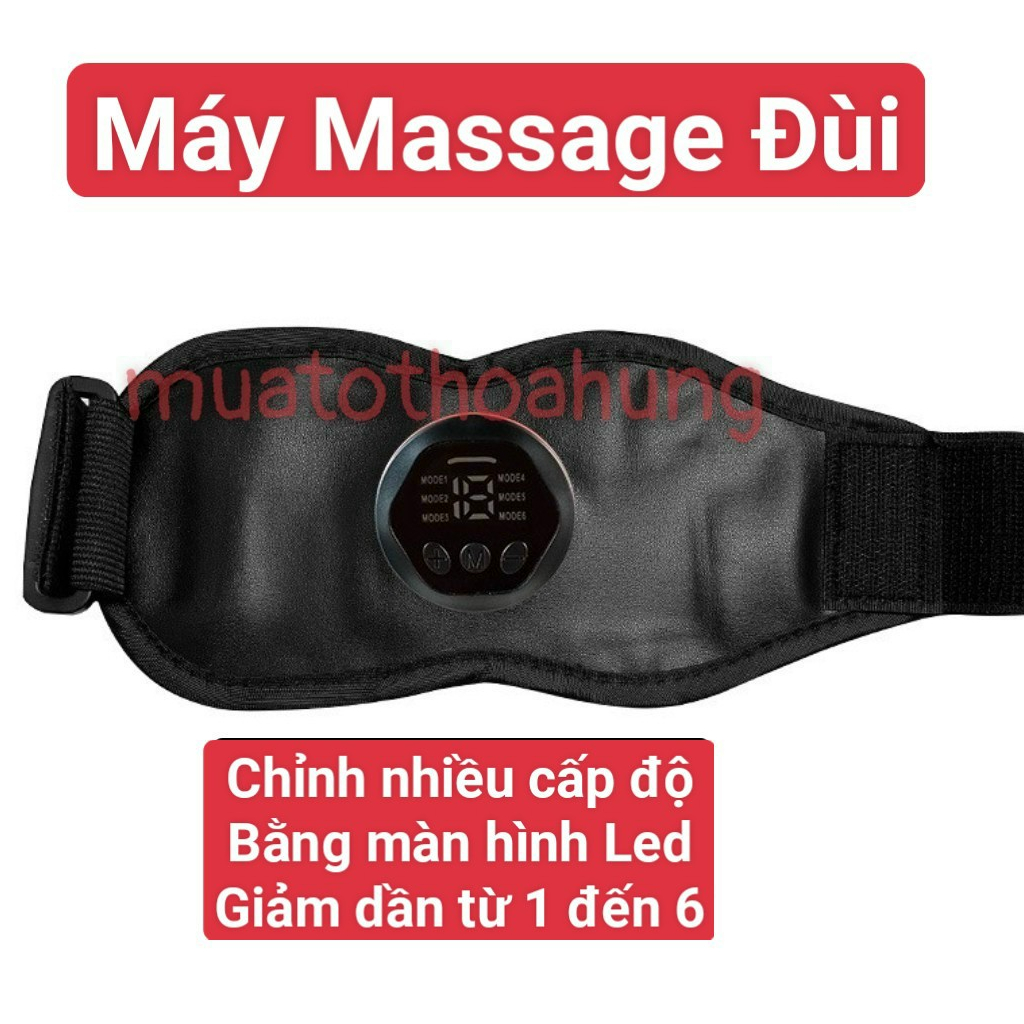 Máy Mát Xa Đánh Tan Mỡ Đùi Đai Rung Giảm Mỡ Đùi Điều Khiển Bằng Màn Hình Led