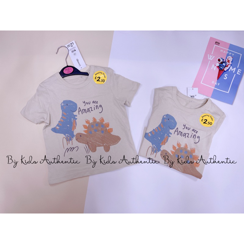 Áo phông dino cho bé trai