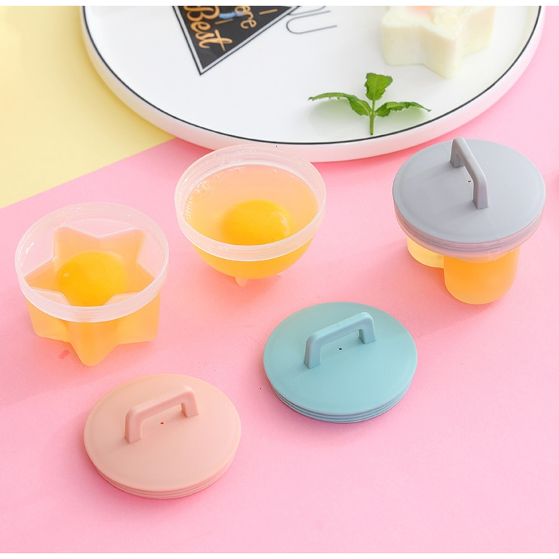 Set 4 khuôn dụng cụ làm bánh, hấp trứng KidsWorld Worthbuy kèm chổi quét dầu nhiều hình cho bé ăn dặm