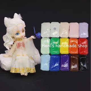 Đất sét Nhật nhựa pha màu sẵn (cứng như nhựa khi khô)