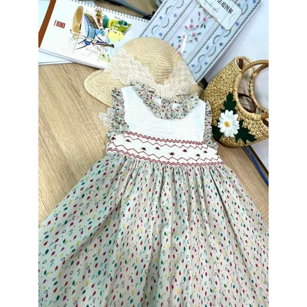 Đầm xích móc thủ công Bé Gái xuất xịn