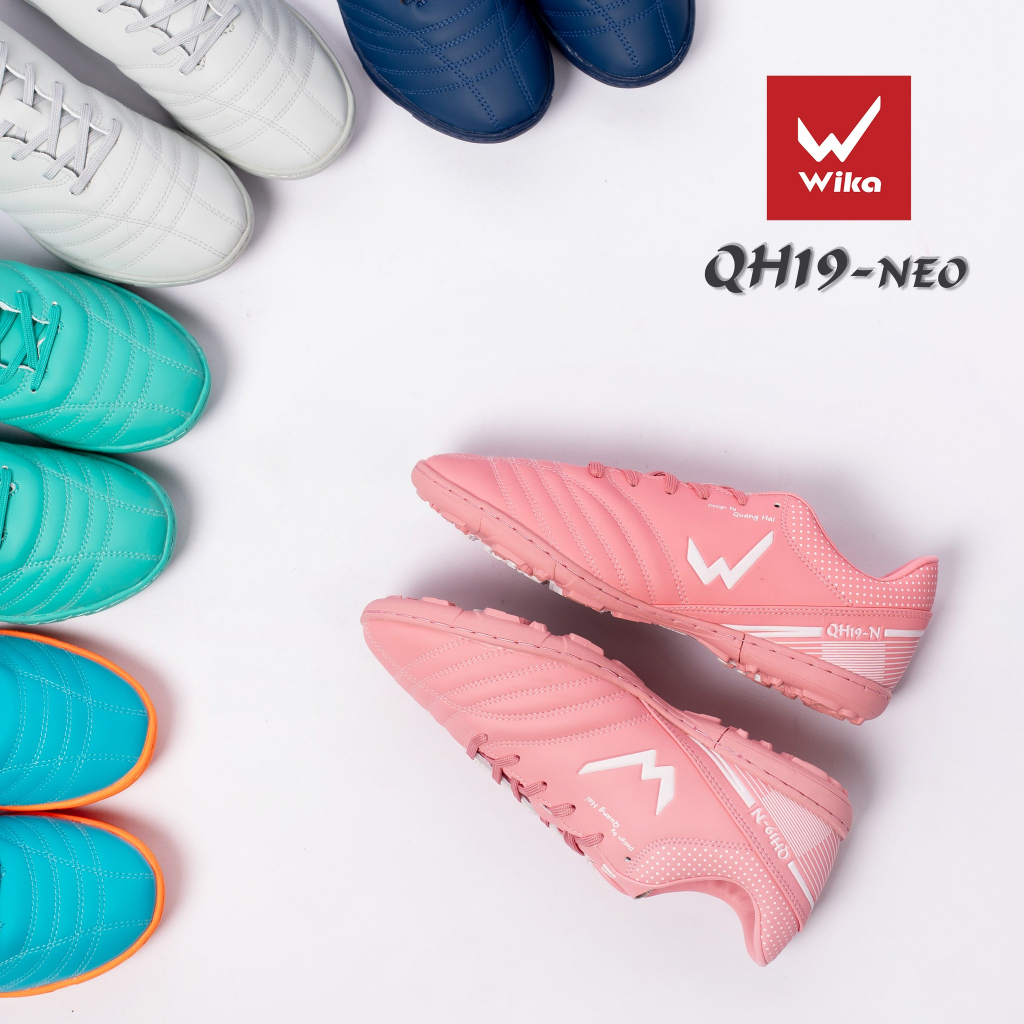 Giày Đá Bóng Wika QH19 Neo Chính Hãng, Giày Đá Banh Sân Cỏ Nhân Tạo Đã Được Khâu Full Đế