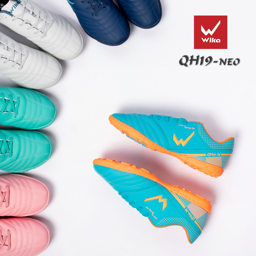 Giày Đá Bóng Wika QH19 Neo Chính Hãng, Giày Đá Banh Sân Cỏ Nhân Tạo Đã Được Khâu Full Đế