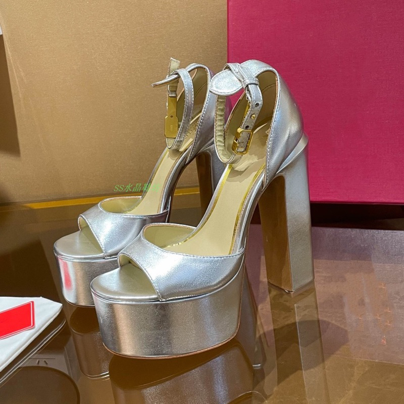 ORDER 🌹 Giày Korea quai ngang da bóng gót trụ 15cm 35-40