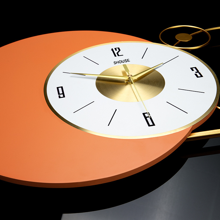 Đồng Hồ Trang Trí Kim Trôi Treo Tường Decor Shouse EA06 quartz phù hợp cho nội thất phòng khách cỡ lớn hiện đại