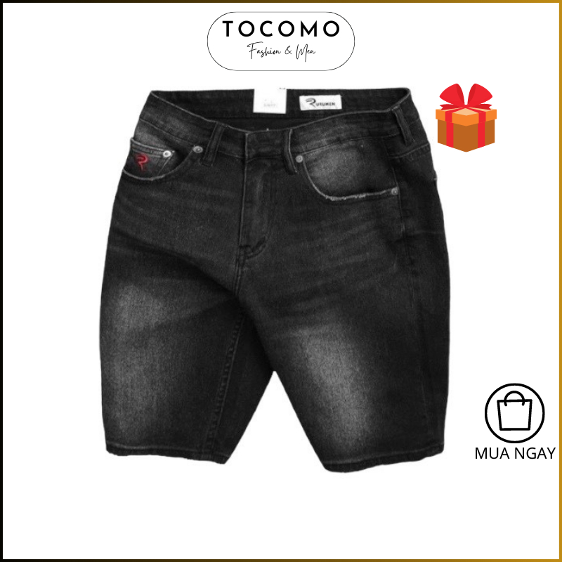 quần jean nam short jean đùi nam quần bò đen ngắn xanh jean nam ngắn rách trơn màu đen xám trơn nam đi chơi du lịch T13