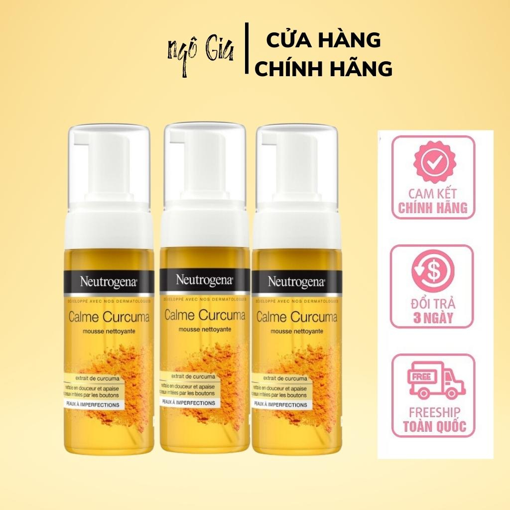 Sữa rửa mặt tạo bọt tinh chất nghệ Neutrogena Calme Curcuma Pháp 150ml - Sale Chính hãng