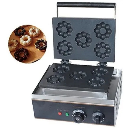 Máy Nướng Bánh MÁY LÀM BÁNH 5 Bánh Quế Hoa, bông lan hoa mận, DONUT _ Công Nghiệp Điện 220V 5Grid Plum Blossom Cake Past