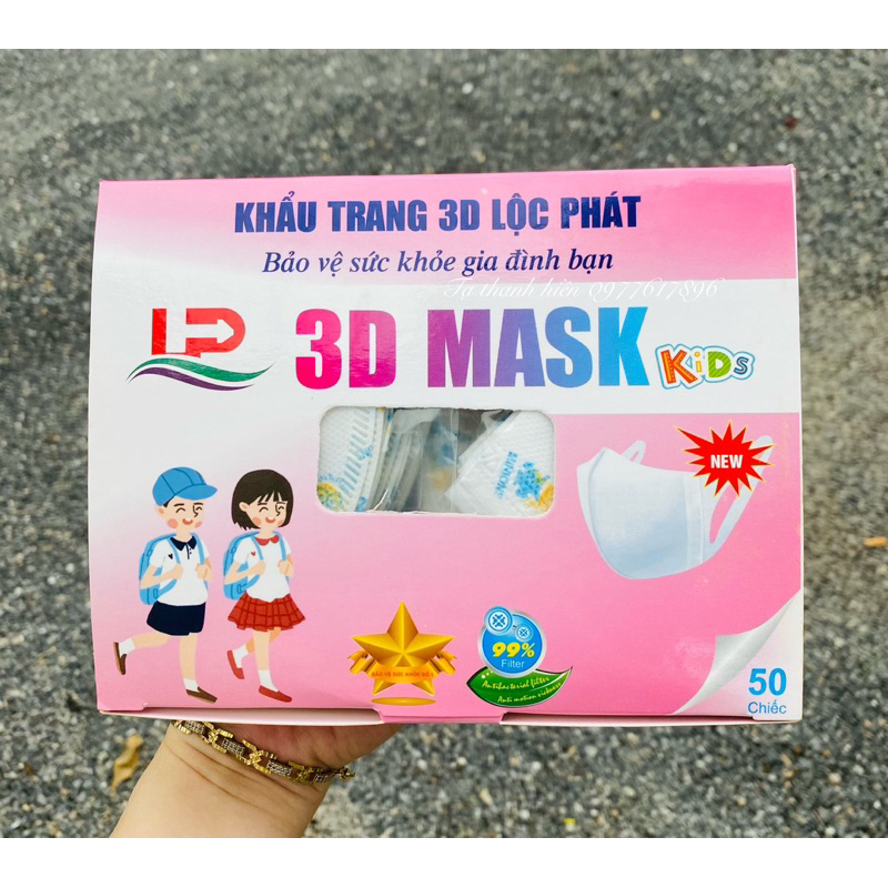 Khẩu trang 3D mask Trẻ em hộp 50 chiếc