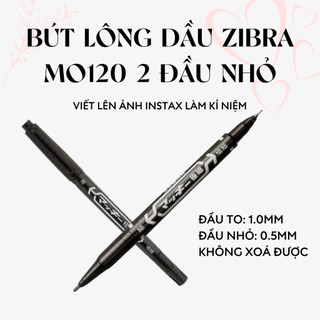 Bút lông dầu viết lên ảnh instax mo120