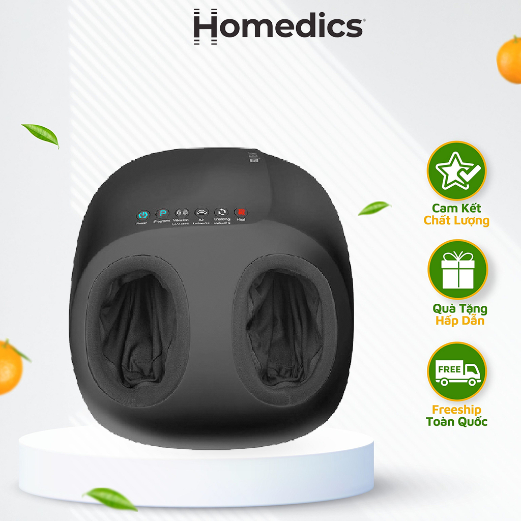 Máy massage bàn chân FMS-360 Homedics HT Beauty công nghệ khí nén kèm nhiệt massa rung cường dộ cao, massage chuyên sâuâ