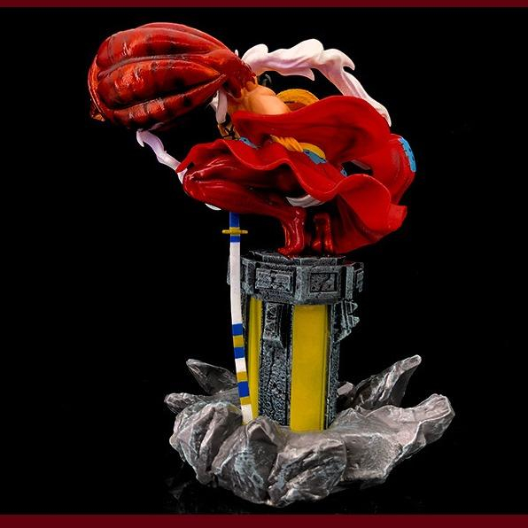 Mô hình Luffy Gear 4 Snake Man đứng trên Trụ đèn, cao 34 cm - Mô hình One Piece