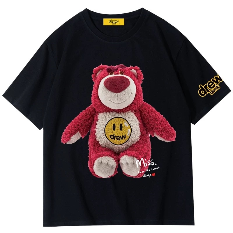 ÁO THUN TAY LỠ DREW DẤU ĐỎ FORM UNISEX NAM NỮ AT085 (hình chụp thật) | BigBuy360 - bigbuy360.vn