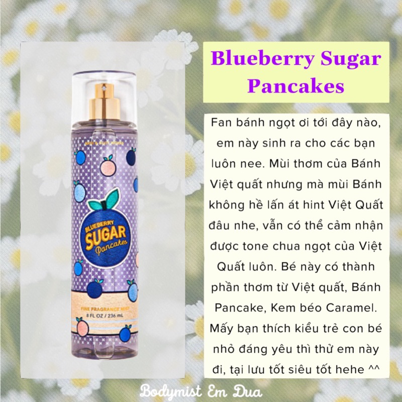 Xịt Thơm Toàn Thân - BLUEBERRY SUGAR PANCAKE