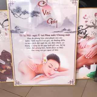 Khung tranh dưỡng sinh spa chăm sóc da gội đầu dưỡng sinh thảo dược cho thẩm mỹ viện .XTKN