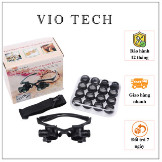 Kính lúp với 8 thấu kính khác nhau trong 1 bộ dạng đeo mắt 9892G8KX