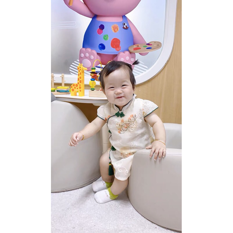 Váy Sườn Xám hot trend 2023 - tặng kèm túi xinh ❤️ dành cho các baby từ 8-28kg