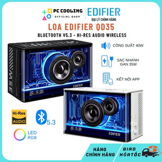 Loa edifier qd35 - bluetooth v5.3 - công suất 40w - sạc nhanh turbogan - hàng chính hãng