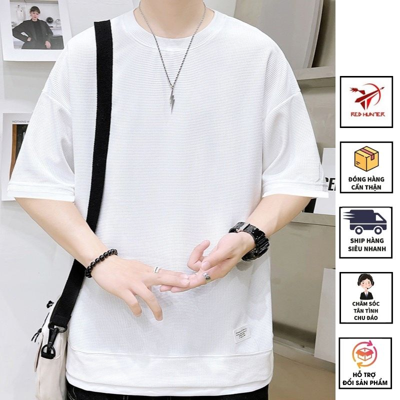 Áo Thun Nam Cổ Tròn Oversize KOW , Áo Phông Unisex Form Rộng Basic Unisex chất thun cotton 4 chiều mềm mại