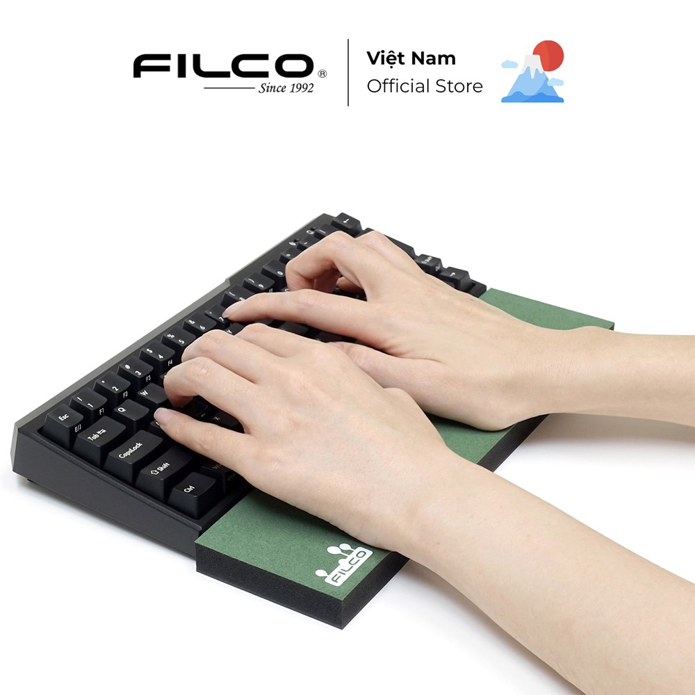 Kê tay Filco Majestouch Wrist rest Macaron dày 17mm Đế Poron cao cấp - Hàng Chính Hãng