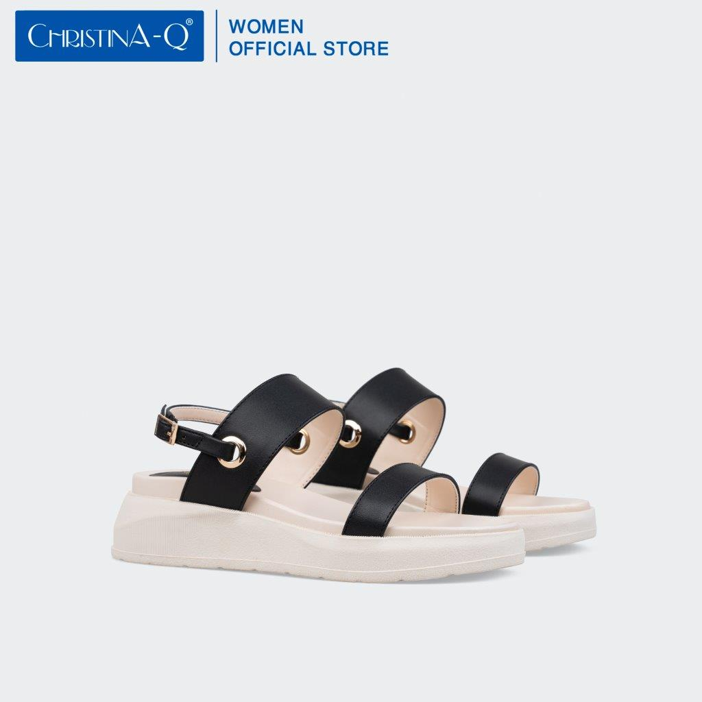 Giày Sandals Nữ Đế Xuồng ChristinA-Q XDX133