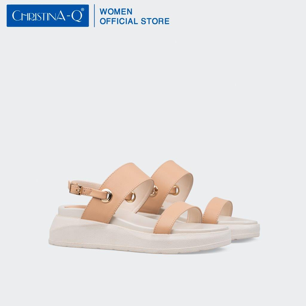 Giày Sandals Nữ Đế Xuồng ChristinA-Q XDX133