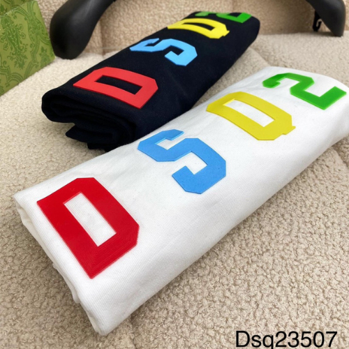 Áo Thun 100% Cotton Nam Nữ In Chữ DSQ Cao Cấp