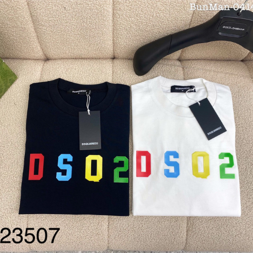 Áo Thun 100% Cotton Nam Nữ In Chữ DSQ Cao Cấp