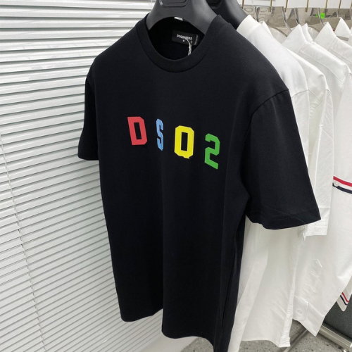 Áo Thun 100% Cotton Nam Nữ In Chữ DSQ Cao Cấp