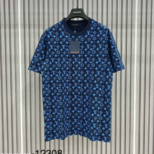 Áo Thun Cotton Nam Vân Logo Xanh Trẻ Trung Siêu Đẹp