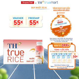 Thùng 24 chai nước gạo lứt đỏ TH True Rice 300ml (300ml x 24)