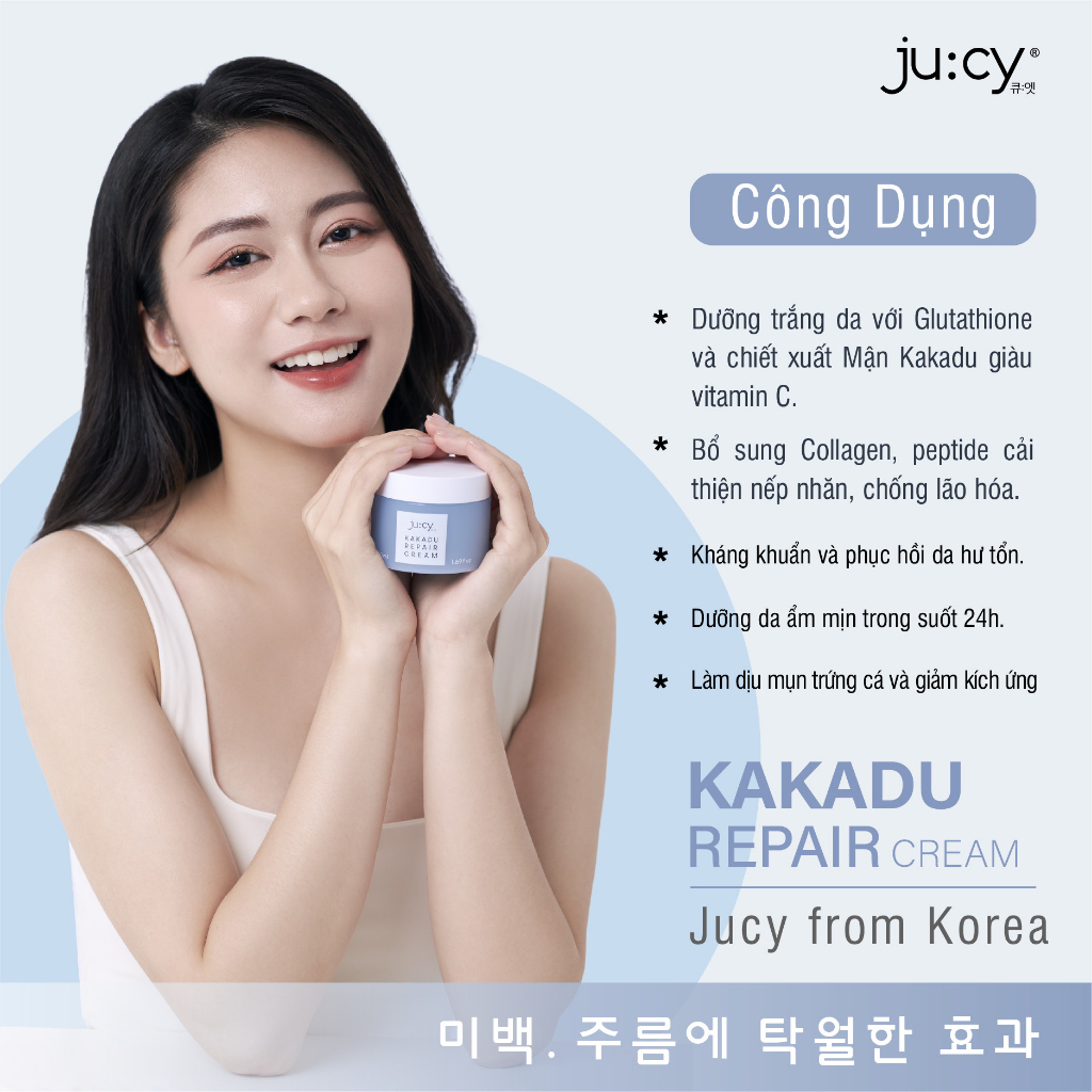 Kem Dưỡng Trắng Da Ju:cy Kakadu Repair Cream