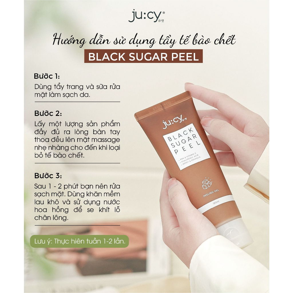 Gel Tẩy Tế Bào Chết Ju:Cy Black Sugar Peel