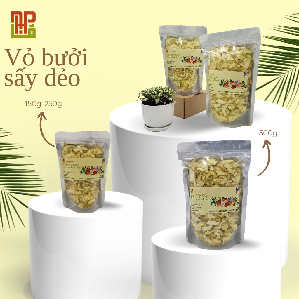  Vỏ bưởi sấy dẻo chanh dây 500G - Mứt bưởi sấy chanh dây ngon lành và tiện lợi 