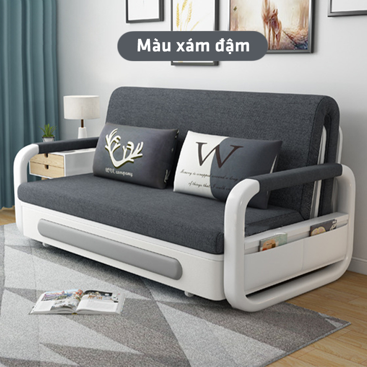 Sofa Giường, Sofa Bed Đa Năng Có Ngăn Chứa Đồ Tiết Kiệm Không Gian (Kích thước 1m28x1m1m9) - M002B