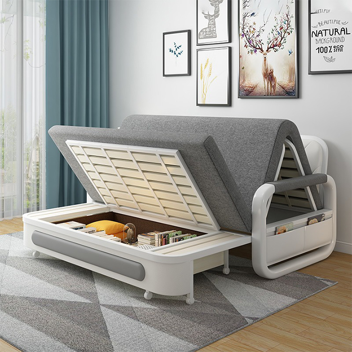 Sofa Giường, Sofa Bed Đa Năng Có Ngăn Chứa Đồ Tiết Kiệm Không Gian (Kích thước 1m28x1m1m9) - M002B | BigBuy360 - bigbuy360.vn