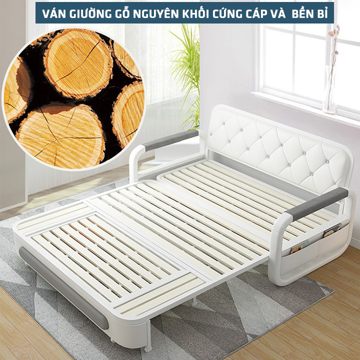 Sofa Giường, Sofa Bed Đa Năng Có Ngăn Chứa Đồ Tiết Kiệm Không Gian (Kích thước 1m28x1m1m9) - M002B | BigBuy360 - bigbuy360.vn