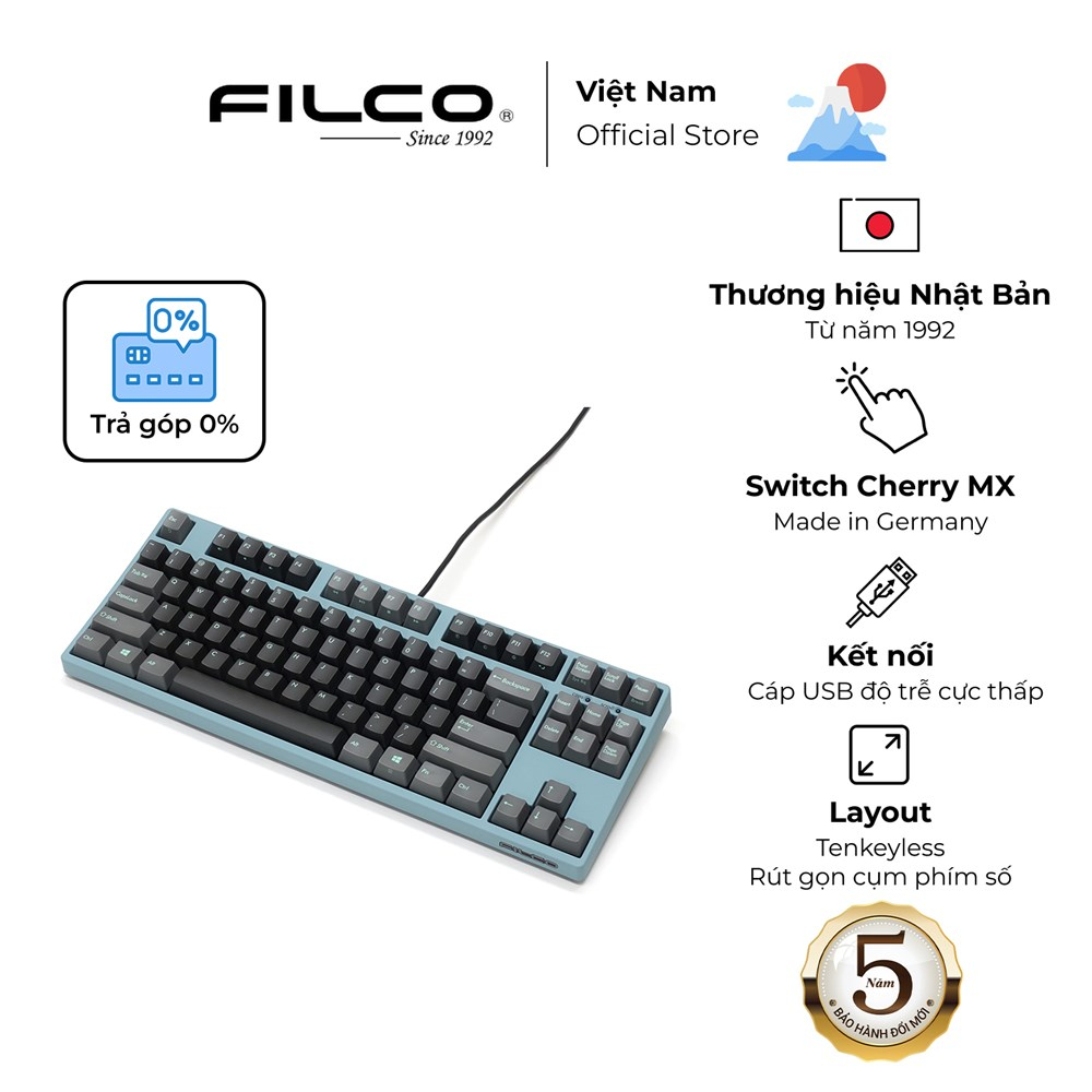 Bàn phím cơ Filco Majestouch 2SC Tenkeyless