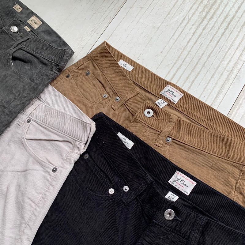 Quần nhung tăm Slim Fit hiệu J.Crew chính hãng