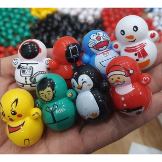 Lật đật squid game mini, lật đật mini doraemon(pikachu, trò chơi con mực, lợn, người tuyết....)