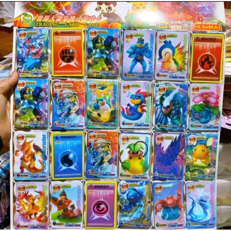 Bộ thẻ card game Pokemon 120 thẻ nhiều quân bài dành cho bé